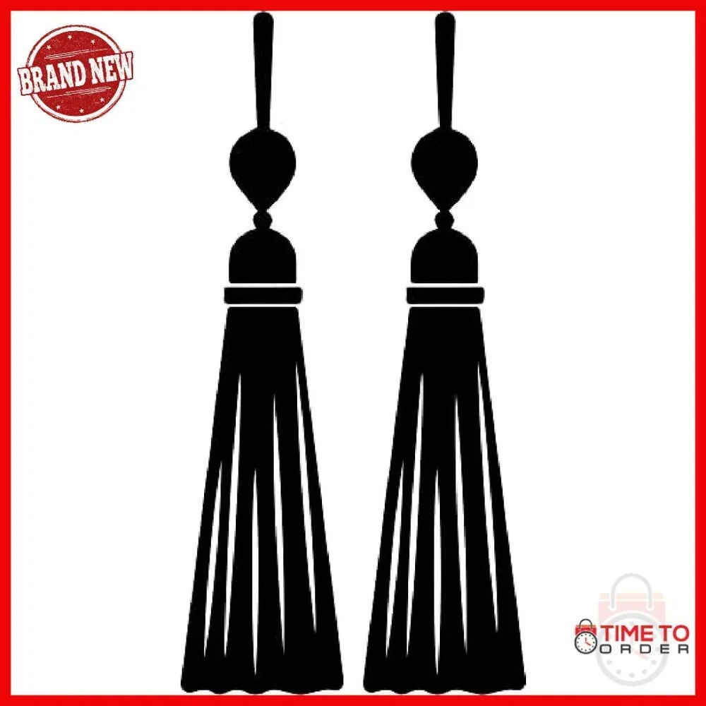 Beaded Fringe Dangle Drop Earrings Geometric Chandelier Statement Jewelry